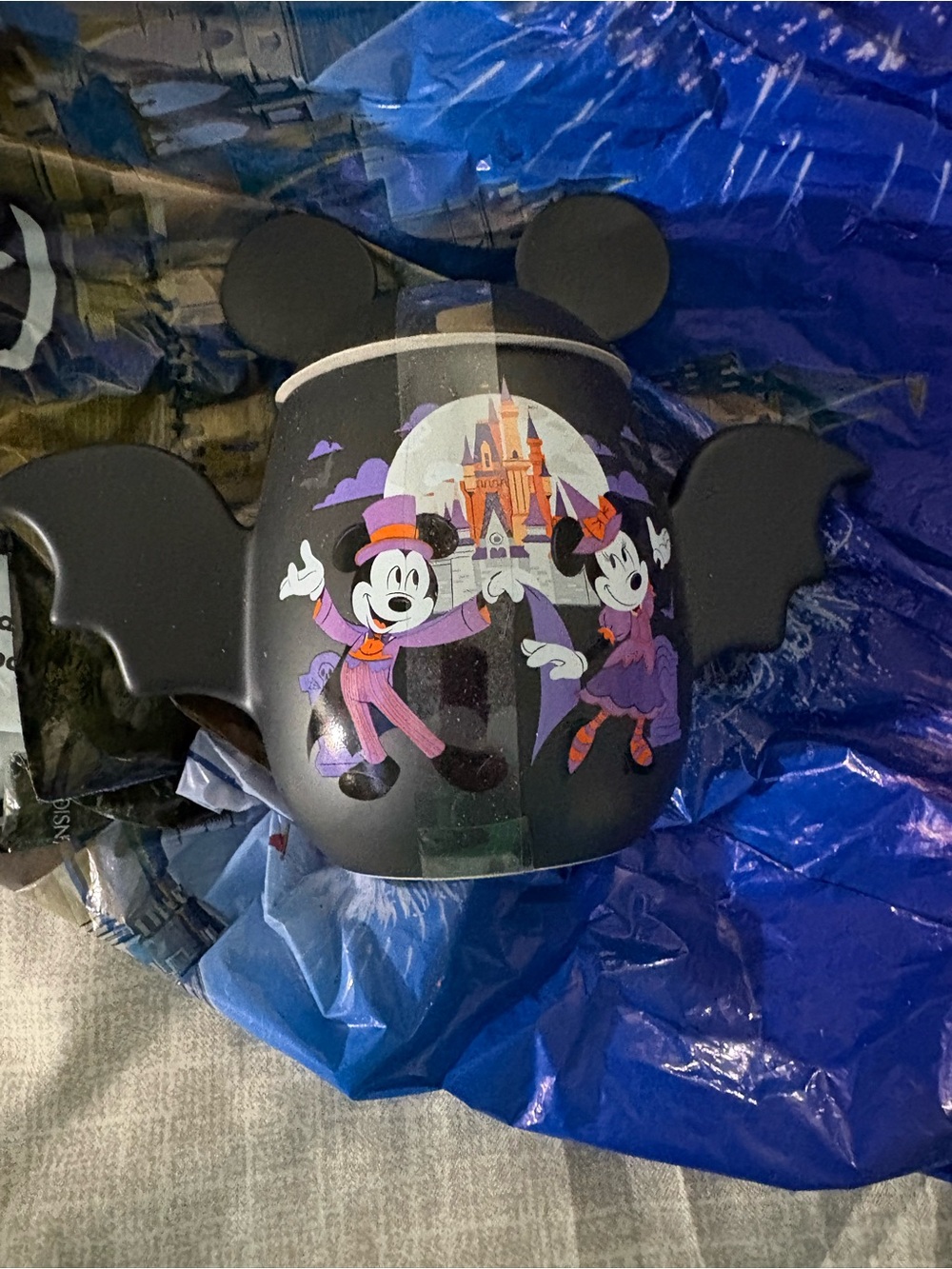 2025 Disney Parks Mickeys Not So Scary Halloween Party bat holder with top.